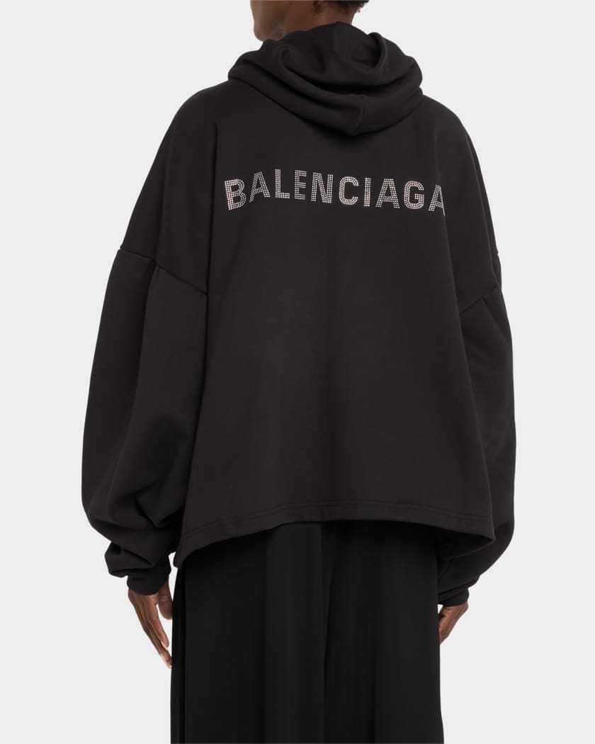 2024春の新作 Embellished Logo Balenciaga Cropped Marcus Neiman | Hoodie ミュージシャン