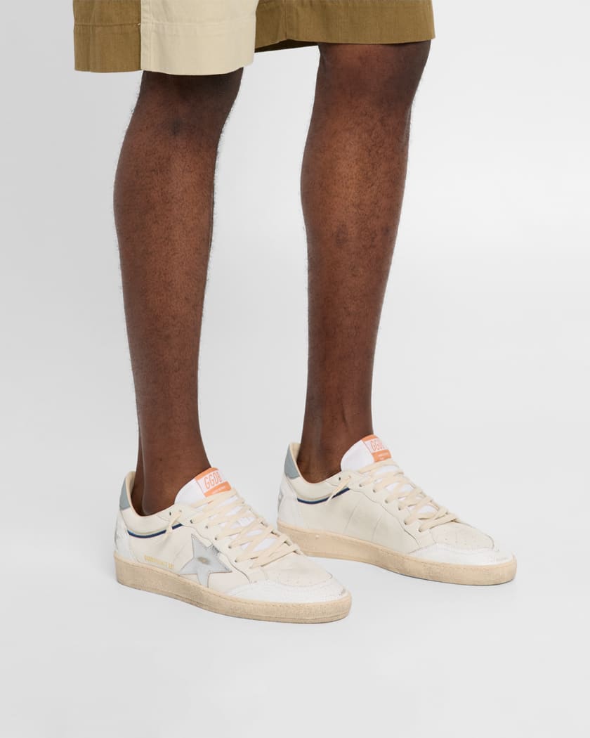 Men's Ball Star Leather Low-Top Sneakers 
