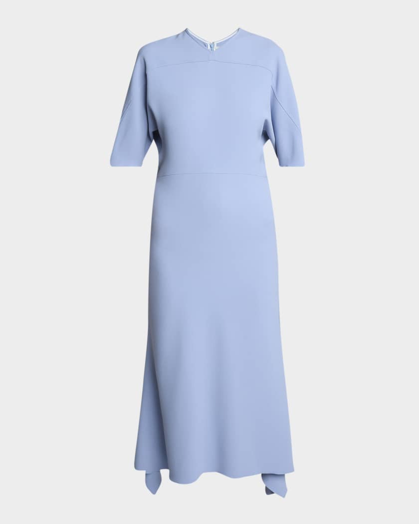 Victoria Beckham Drop Sleeve Kickflare Midi Dress Neiman Marcus