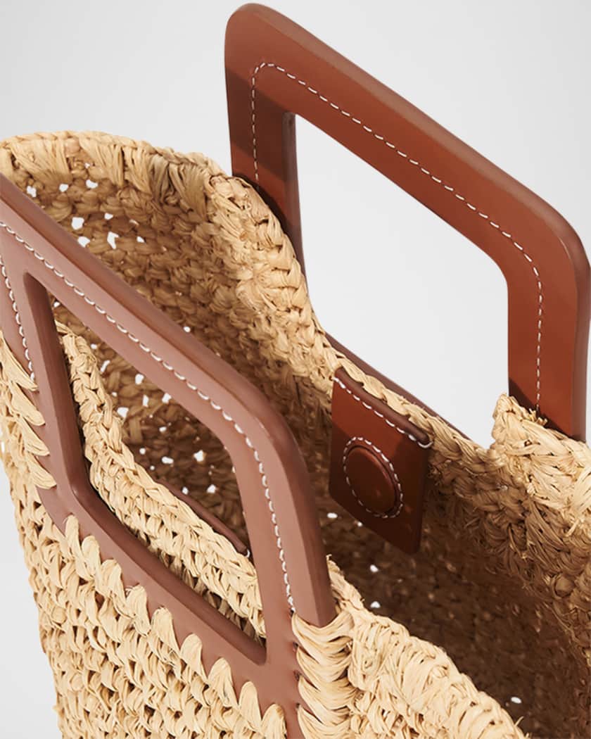 Shirley Mini Raffia Bucket Bag