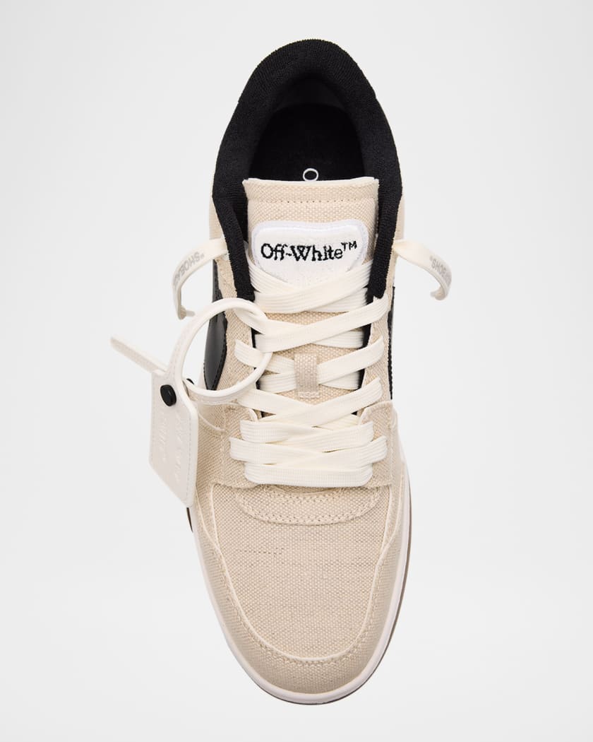 Men's Slim Out Of Office Canvas and Leather Sneakers