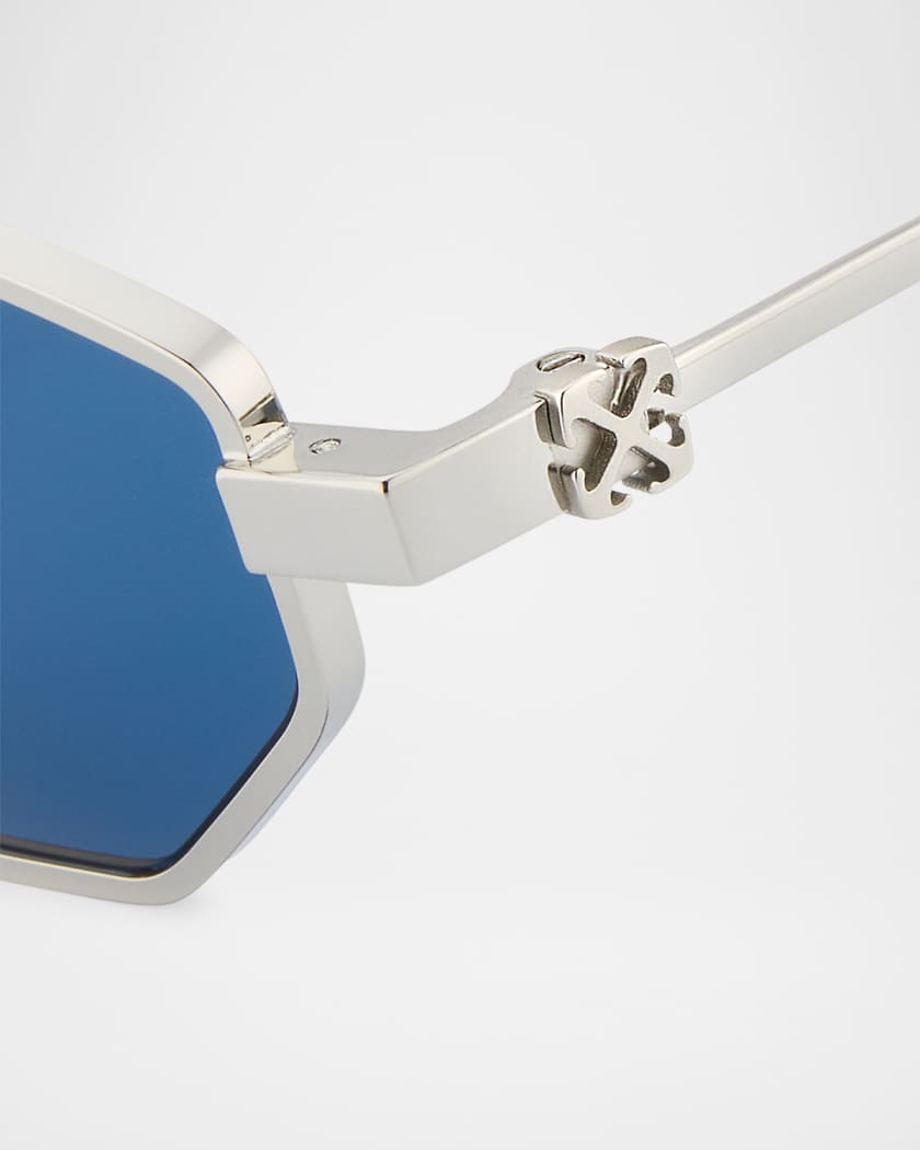 Men's Loa Metal Rectangle Sunglasses