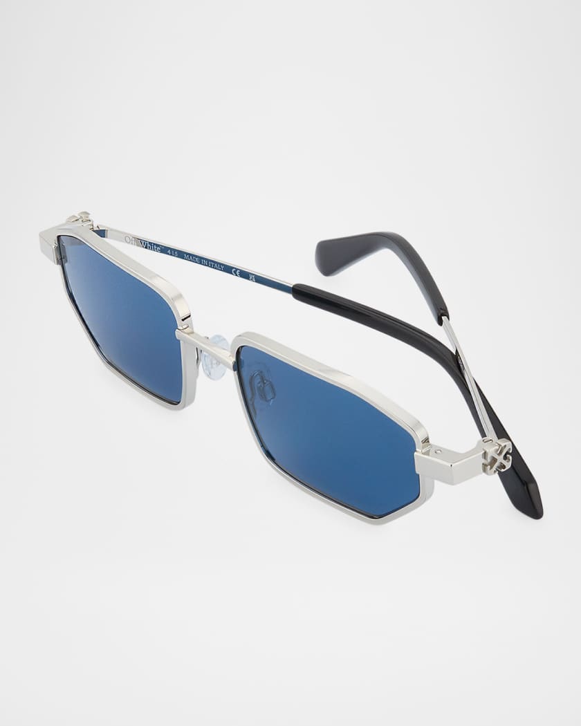 Men's Loa Metal Rectangle Sunglasses