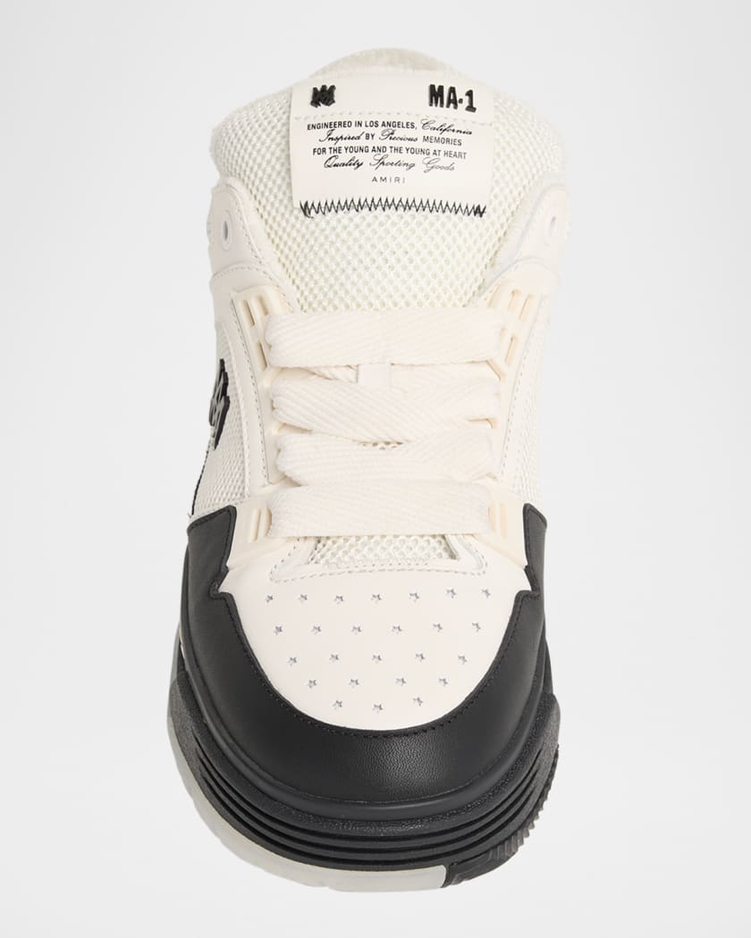 Men's MA-1 Chunky Leather Mid-Top Sneakers