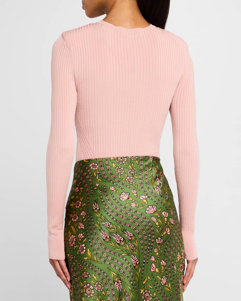 Acara Ribbed Scoop-Neck Pullover