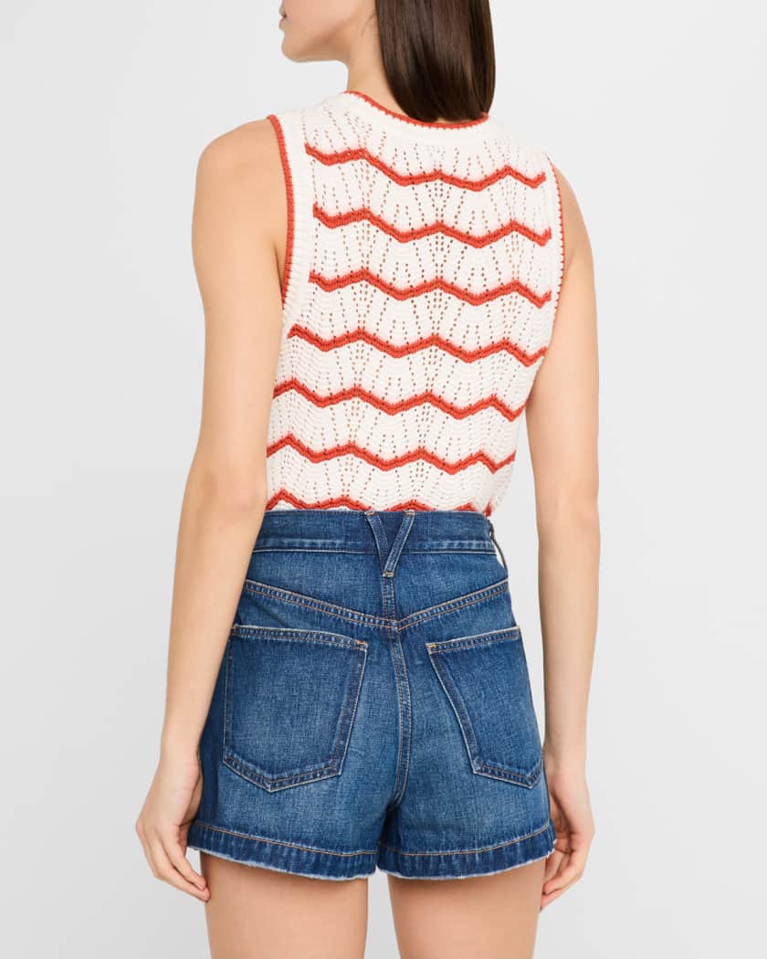 Jerrel Cropped Knit Tank Top