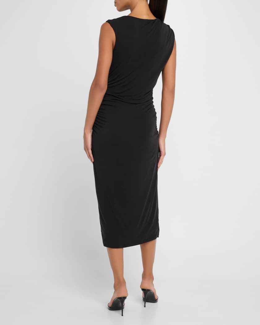 Baxter Ruched Midi Dress