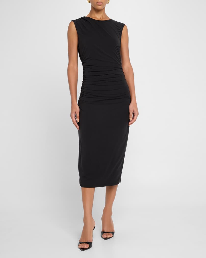 Baxter Ruched Midi Dress