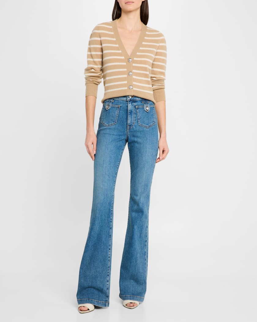 Beverly High-Rise Skinny Flare Jeans