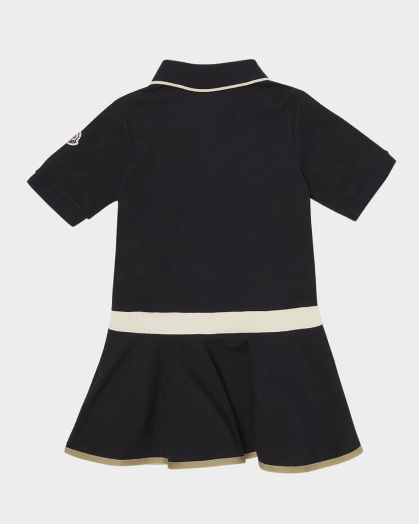 Girl's Logo-Print Polo Dress