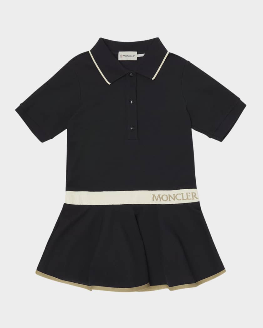 Girl's Logo-Print Polo Dress