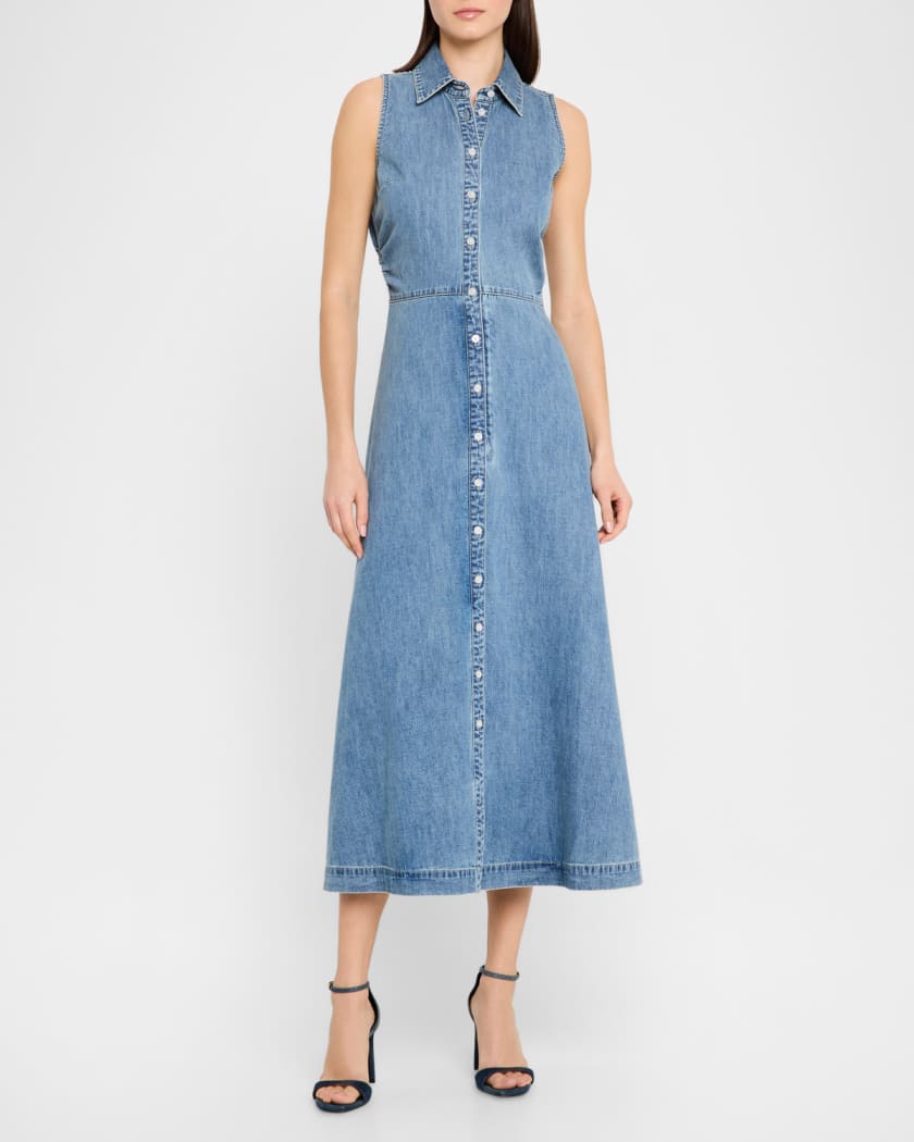 Fuller Sleeveless Denim Midi Dress