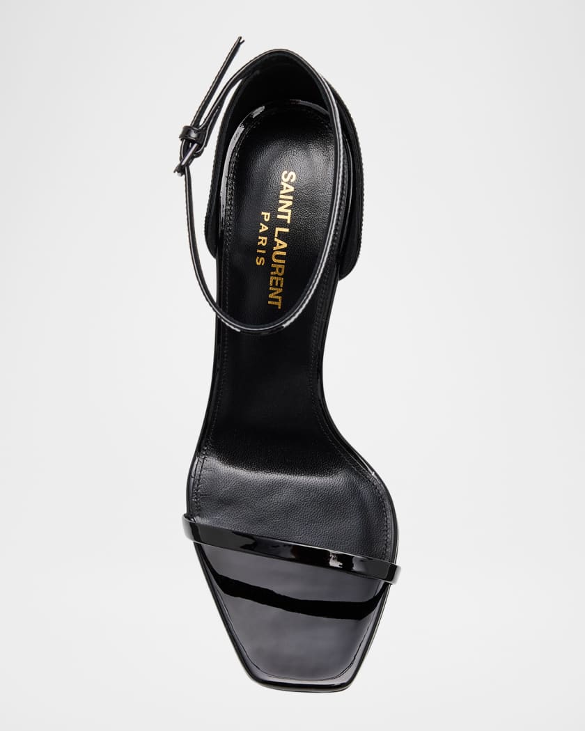 Opyum Patent YSL Ankle-Strap Sandals