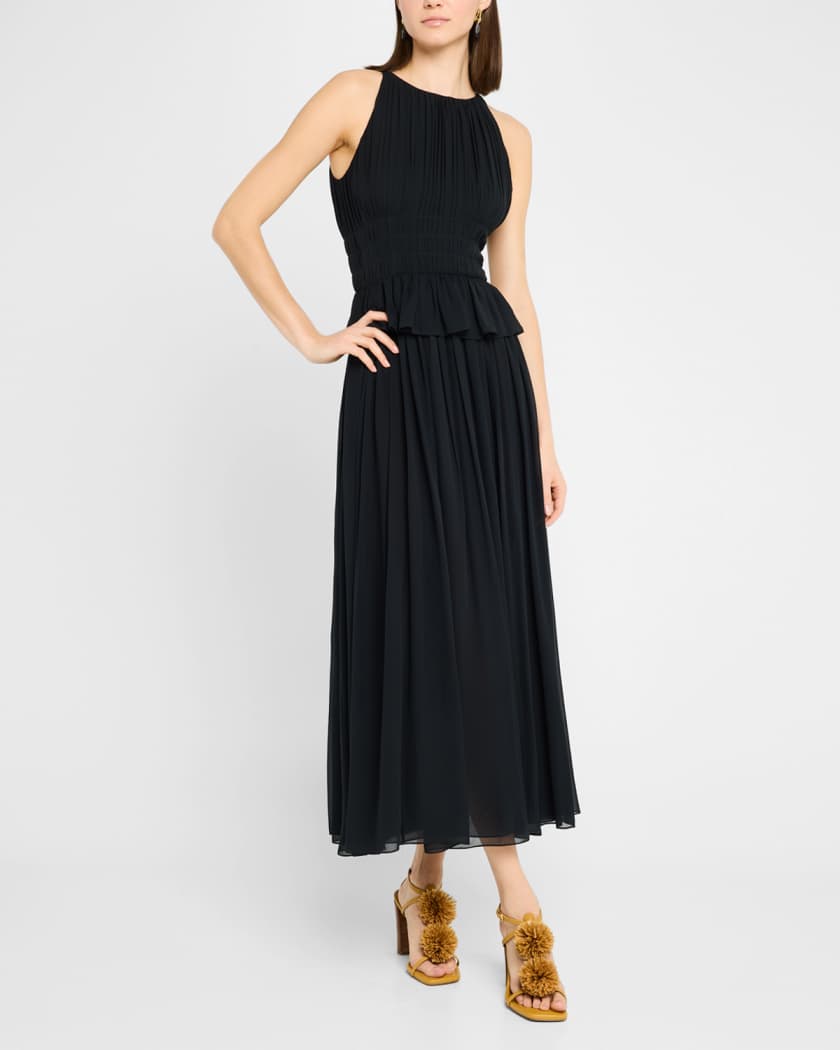 Adeline Silk Midi Dress