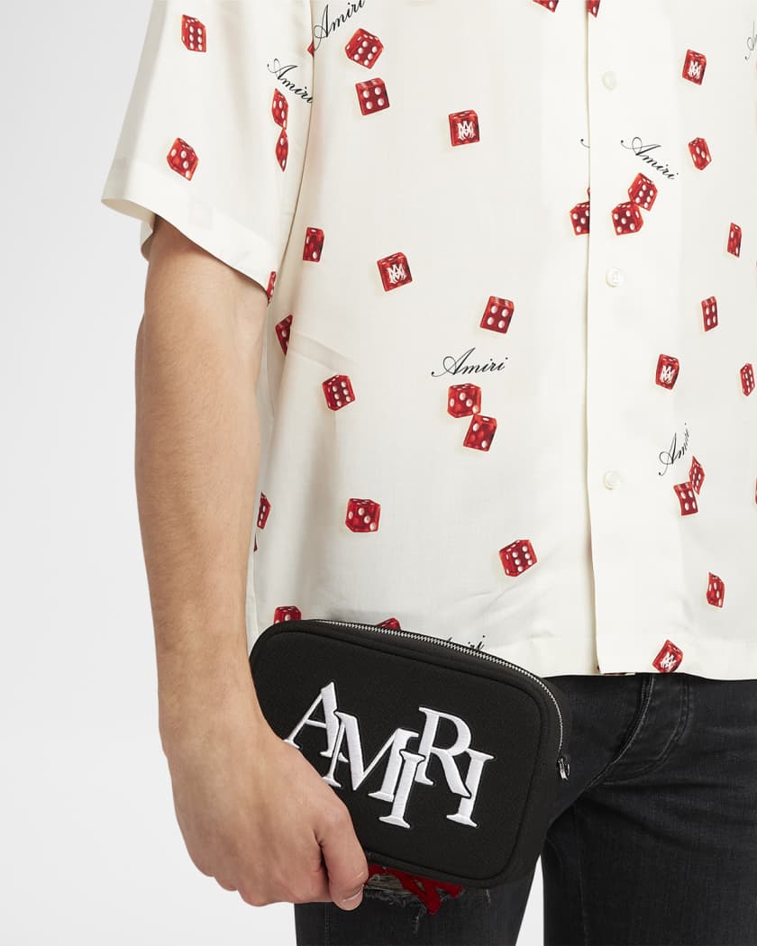 Men's Staggered Logo Crossbody Bag