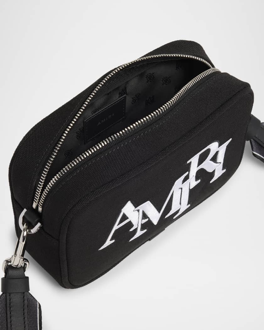 Men's Staggered Logo Crossbody Bag