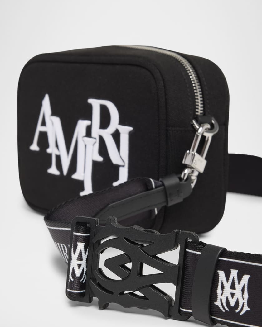 Men's Staggered Logo Crossbody Bag