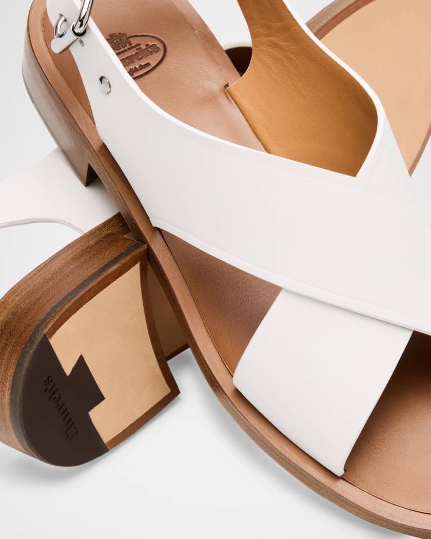 Church's Rhonda Leather Crisscross Slingback Sandals