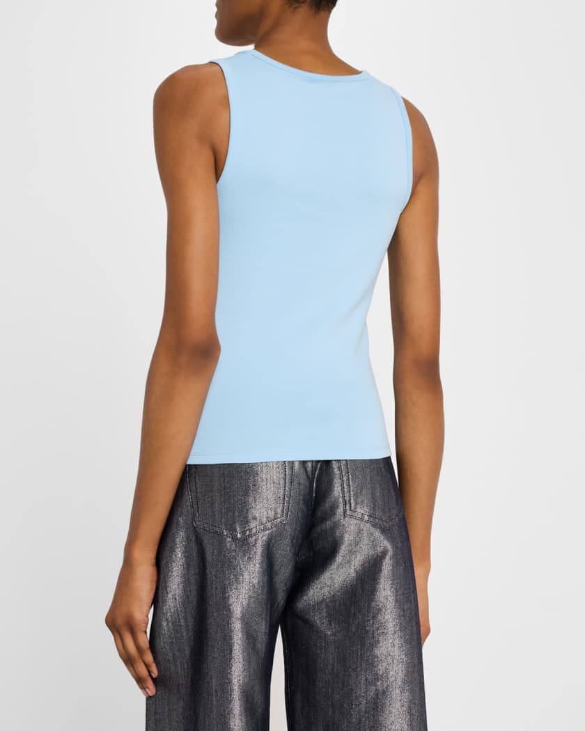 Sequined Daisy Logo Tank Top