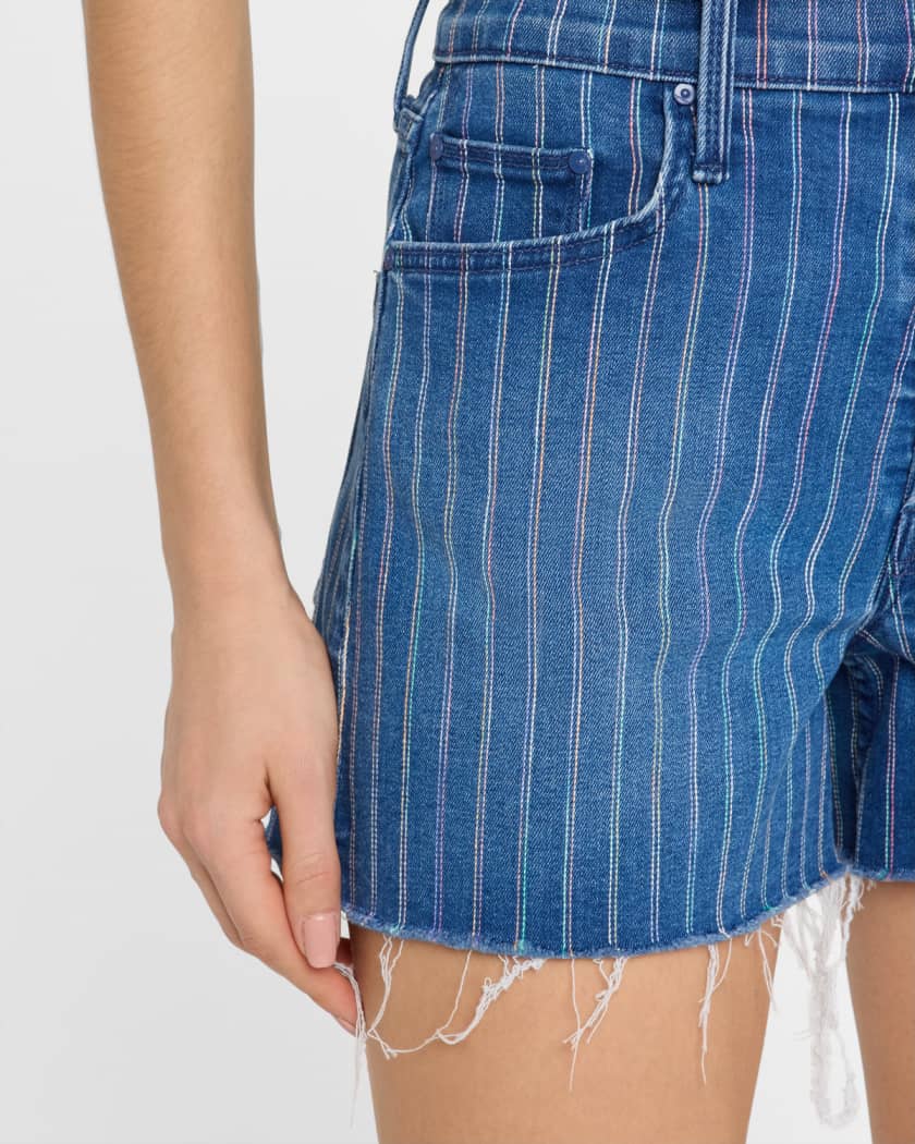The Skipper Short N Long Fray Denim Shorts