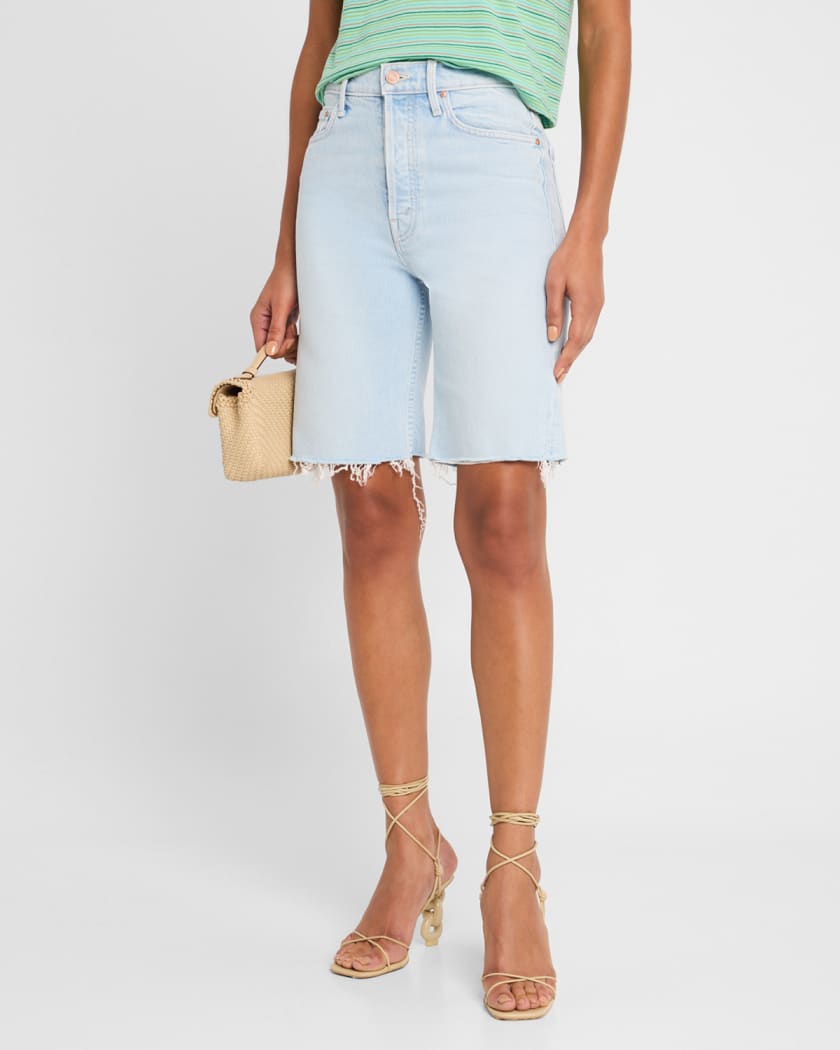 The High-Waist Rider Bermuda Short Fray Shorts