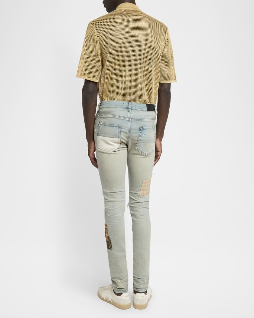 Men's MA Quad Art Patch Skinny Jeans