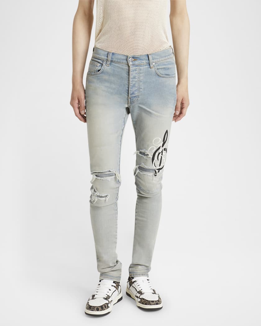 Men's MA Music Note Skinny Jeans