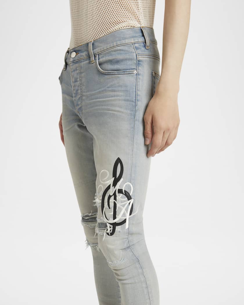 Men's MA Music Note Skinny Jeans