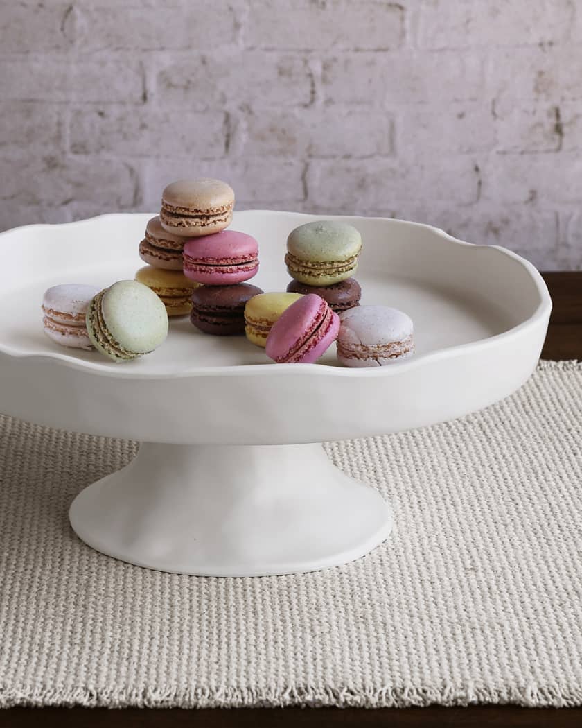 Nube Round Pedestal Cake Plate