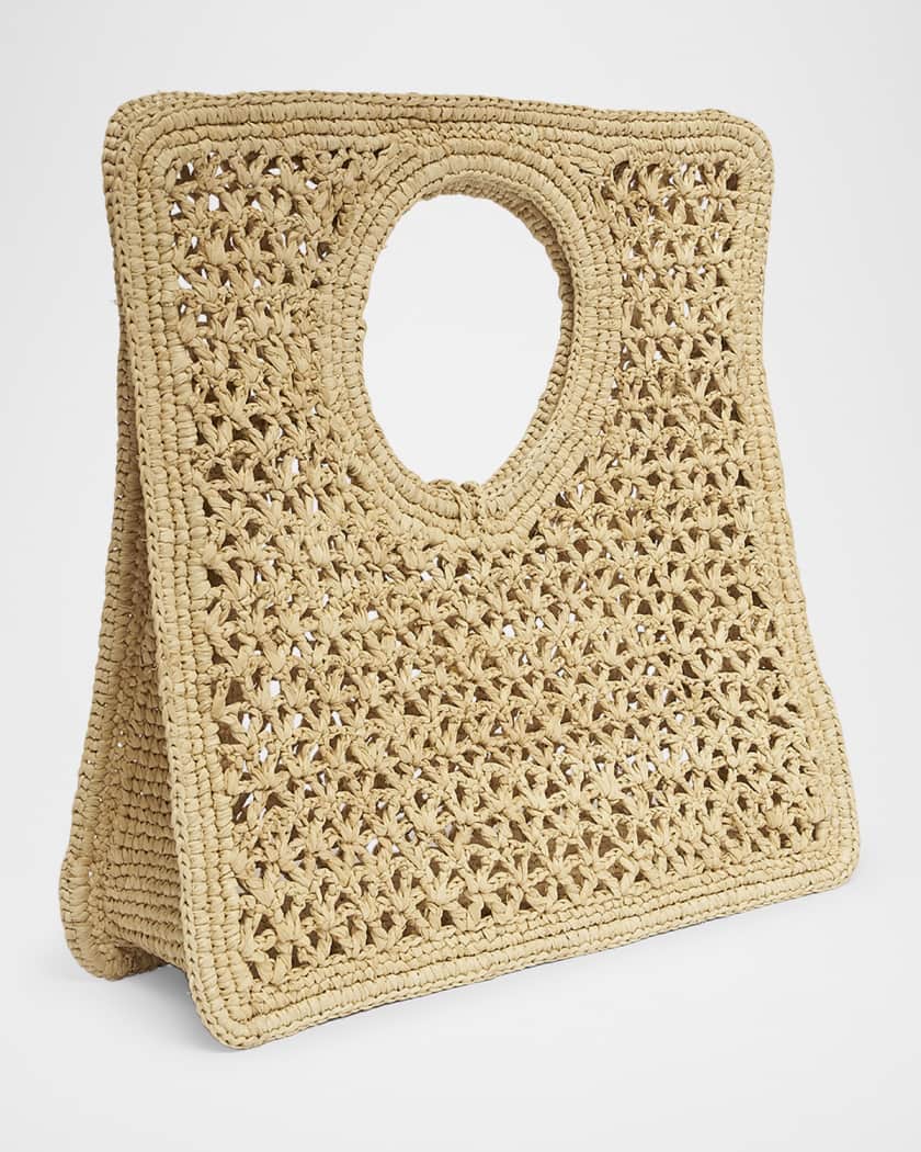 Le Petit Raffia Top-Handle Bag