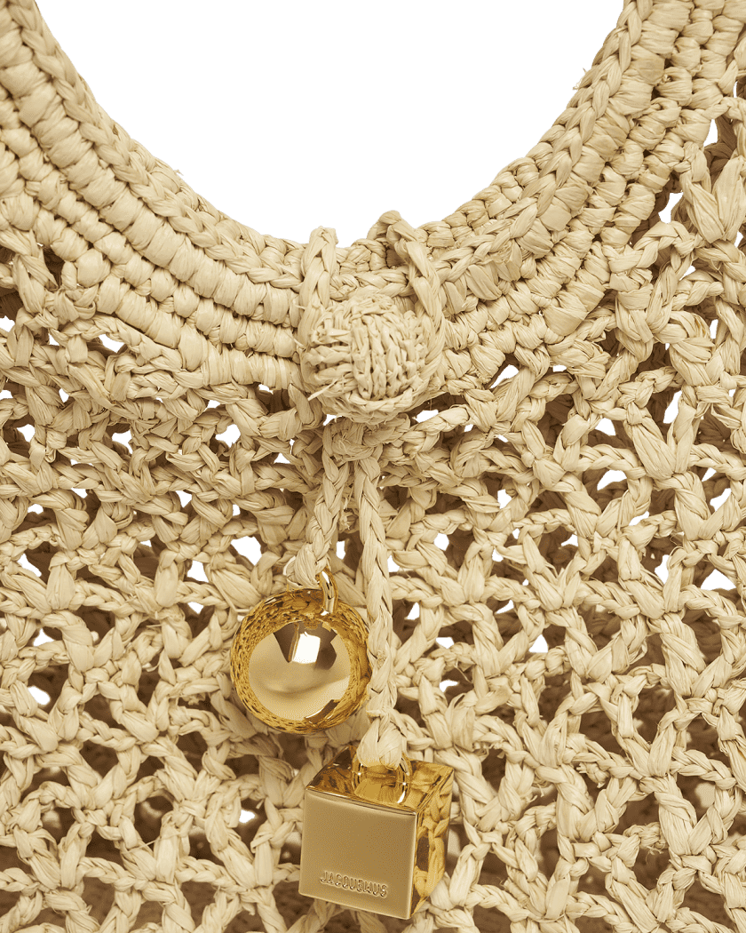 Le Petit Raffia Top-Handle Bag
