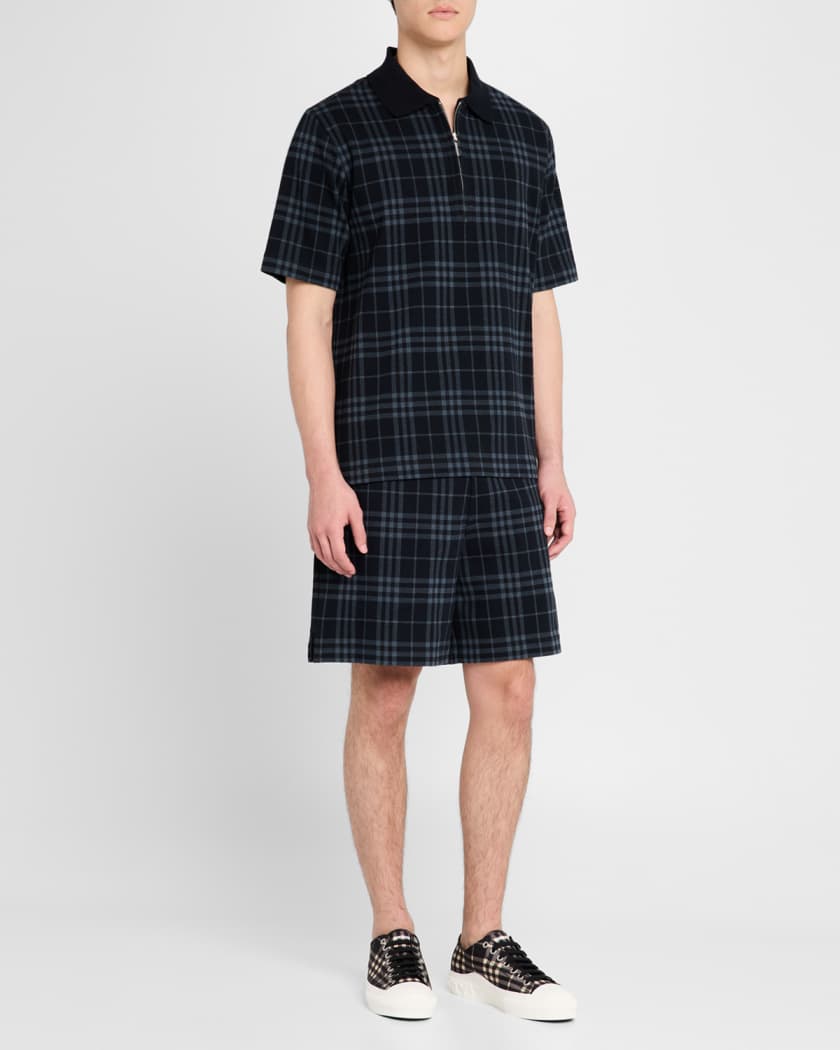 Men's Jack Check Cotton Low-Top Sneakers