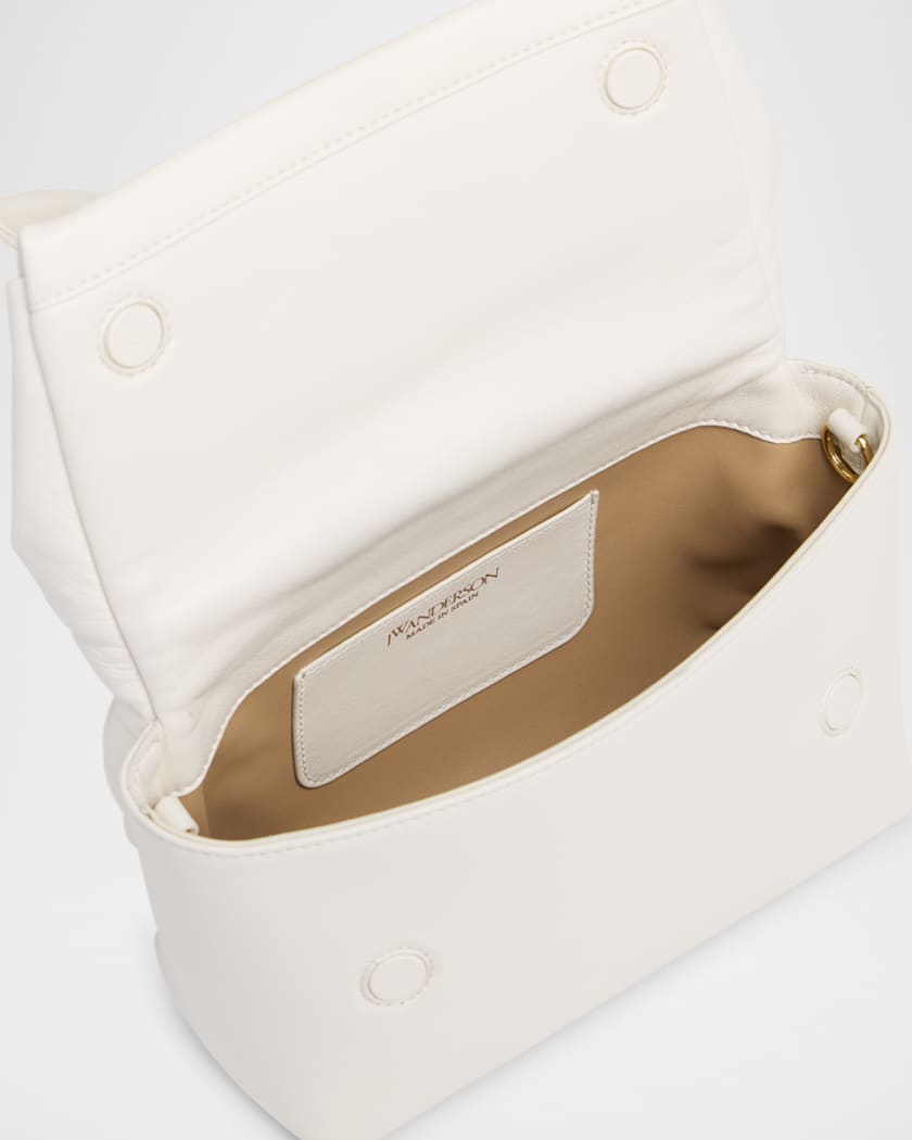 Twister Midi Bow Leather Top-Handle Bag