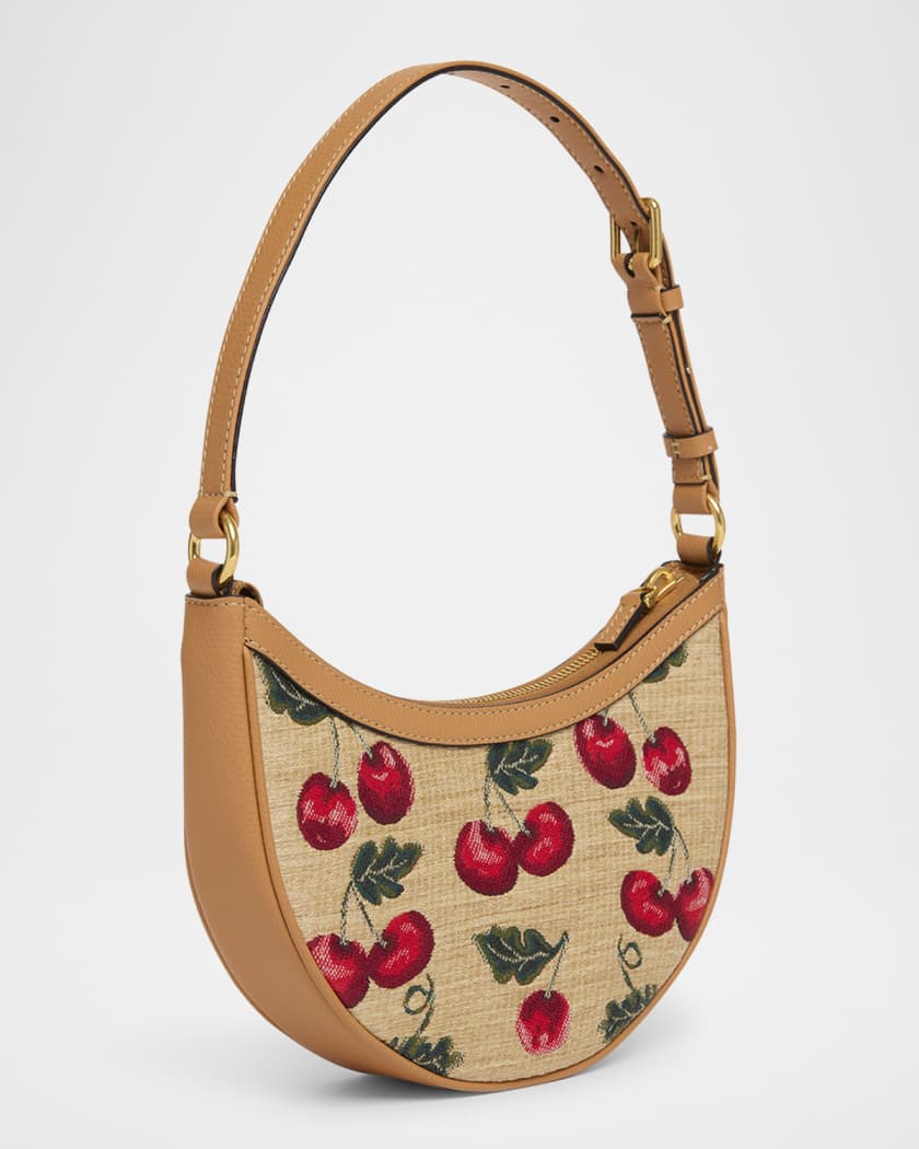 VLOGO Signature Mini Cherries Jacquard Shoulder Bag