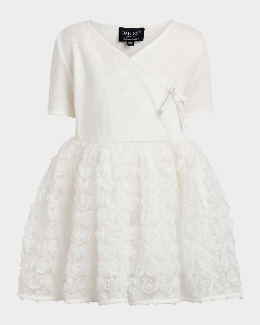 Girl's Andi Rosette A-Line Dress, Size 6M-3