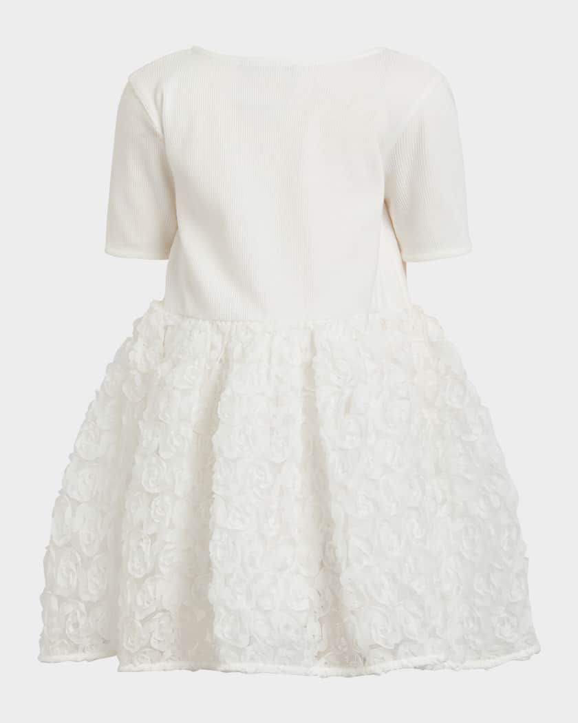 Girl's Andi Rosette A-Line Dress, Size 6M-3