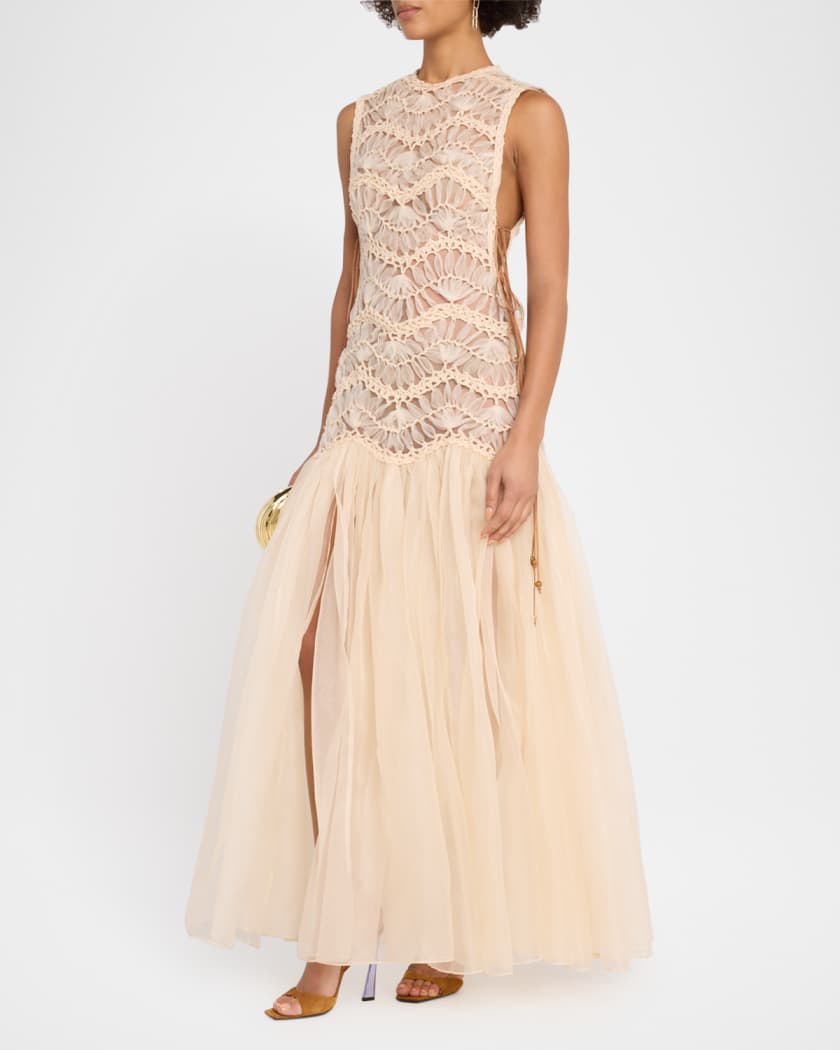 Illuminate Macrame Maxi Dress