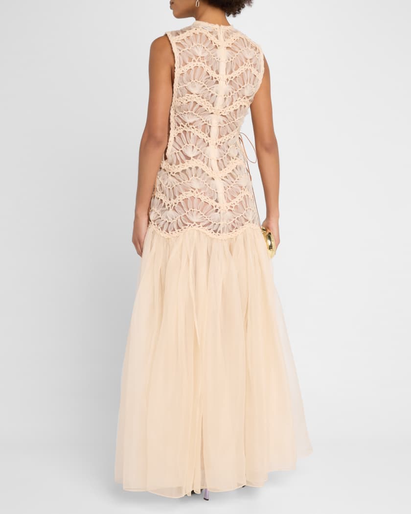 Illuminate Macrame Maxi Dress