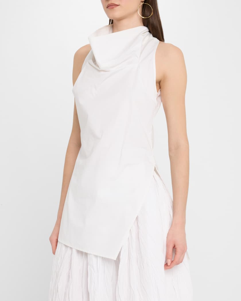 High Cowl Neck Top