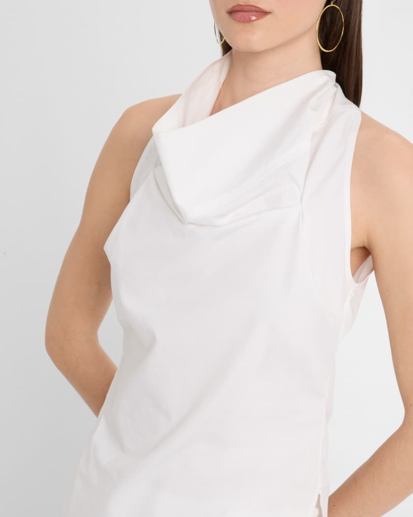 High Cowl Neck Top
