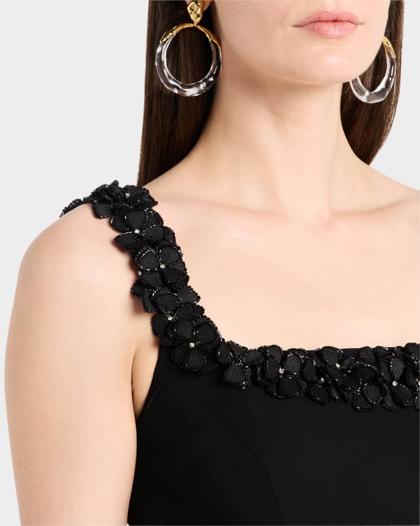 Lenna Floral-Embellished Mini Dress