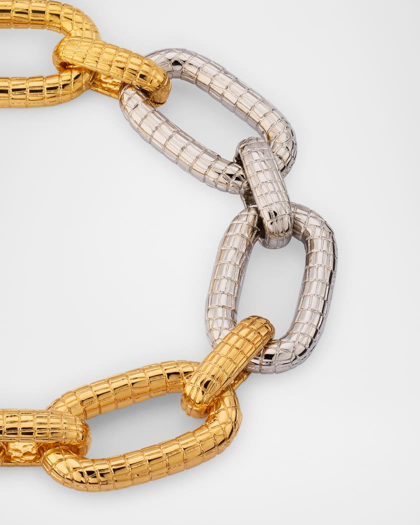 Mosaic Chain Bicolor Necklace