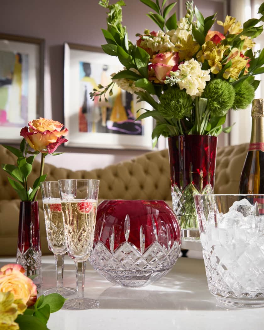 Lismore Red Vase, 10"