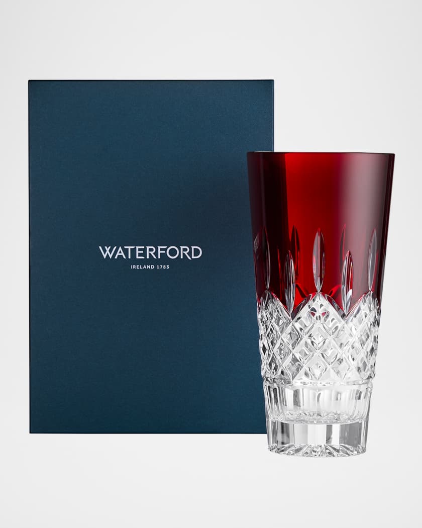 Lismore Red Vase, 10"