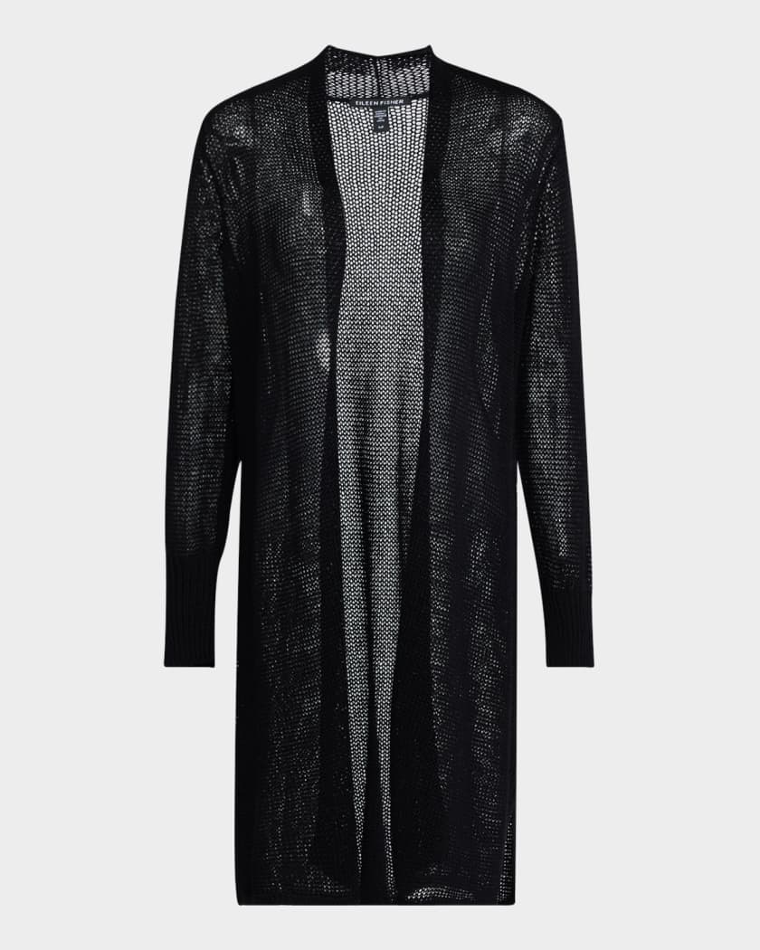 Eileen Fisher Knit Open Front Long Cardigan Neiman Marcus