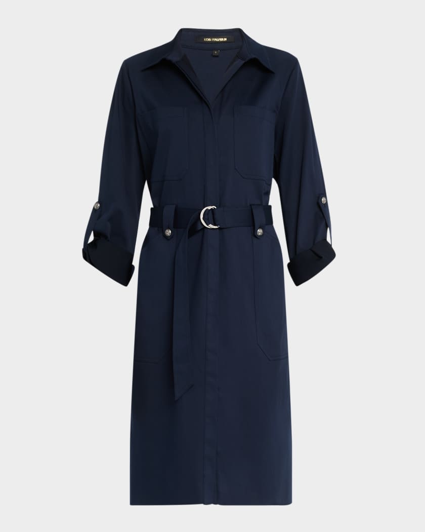 Kobi Halperin Caryss Belted A-Line Shirtdress | Neiman Marcus
