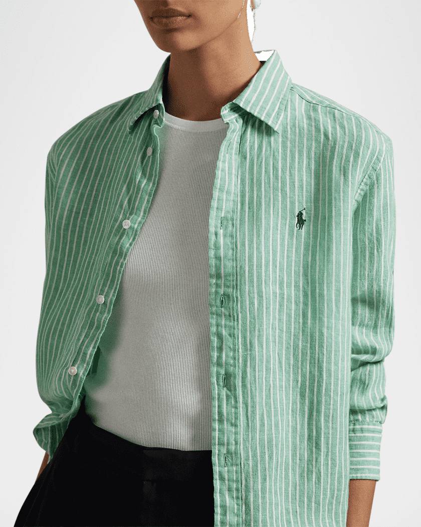 Oversize Fit Linen Shirt