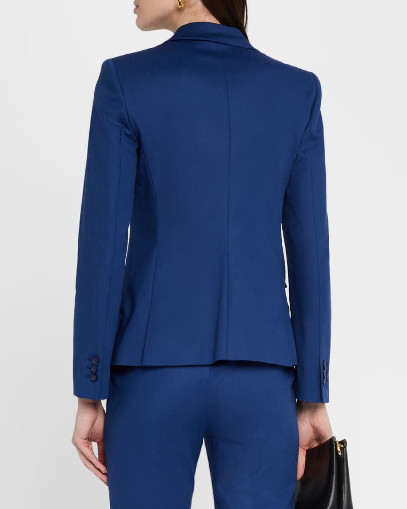 Cotton Couture Single-Breasted Blazer