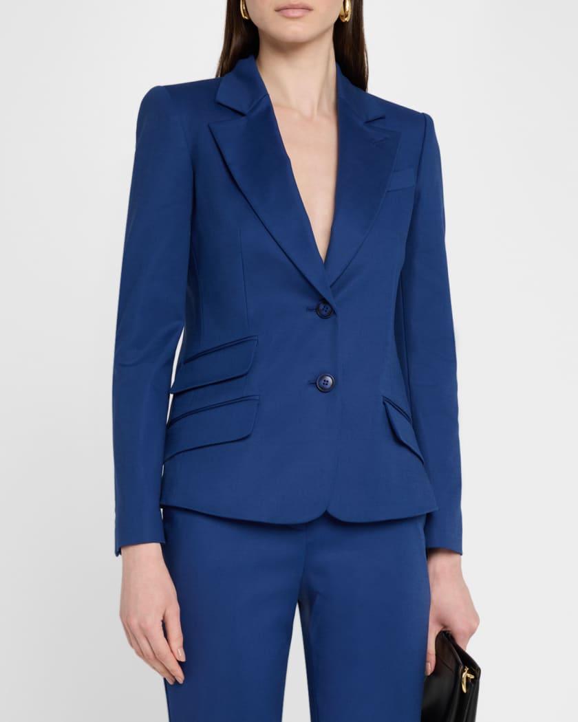 Cotton Couture Single-Breasted Blazer