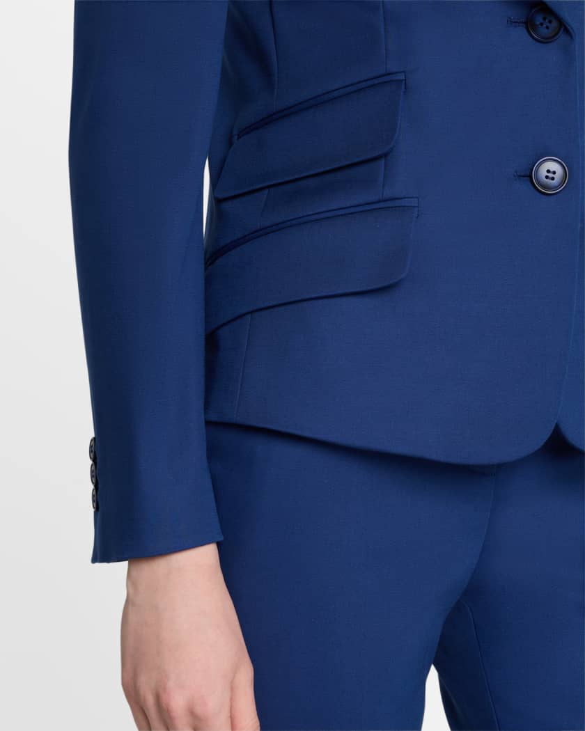 Cotton Couture Single-Breasted Blazer